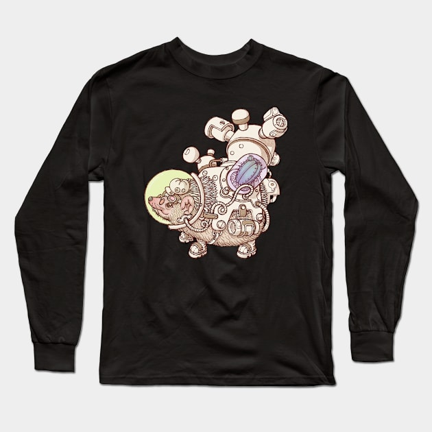 Hedgehog Space Suits Long Sleeve T-Shirt by caleblaidlaw